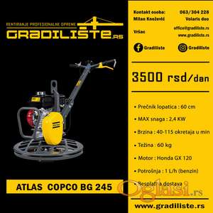Atlas Copco BG 245 - Helikopter za beton - izdavanje, najam